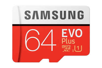 Picture of Samsung EVO Plus 64GB microSDXC UHS-I 100MB/s Full HD & 4K UHD Memory Card with Adapter 