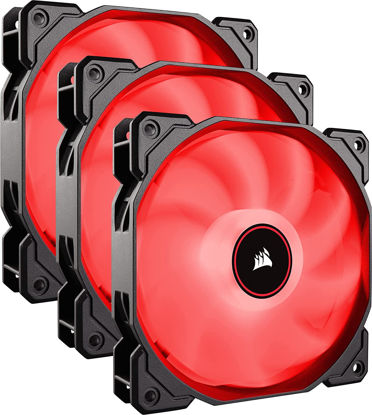 Picture of Corsair CO-9050083-WW Af120 LED Low Noise Cooling Fan Triple Pack - Red Cooling