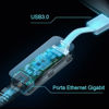 Picture of TP-Link UE300 USB 3.0 to RJ45 Gigabit Ethernet Network Adapter - Plug and Play